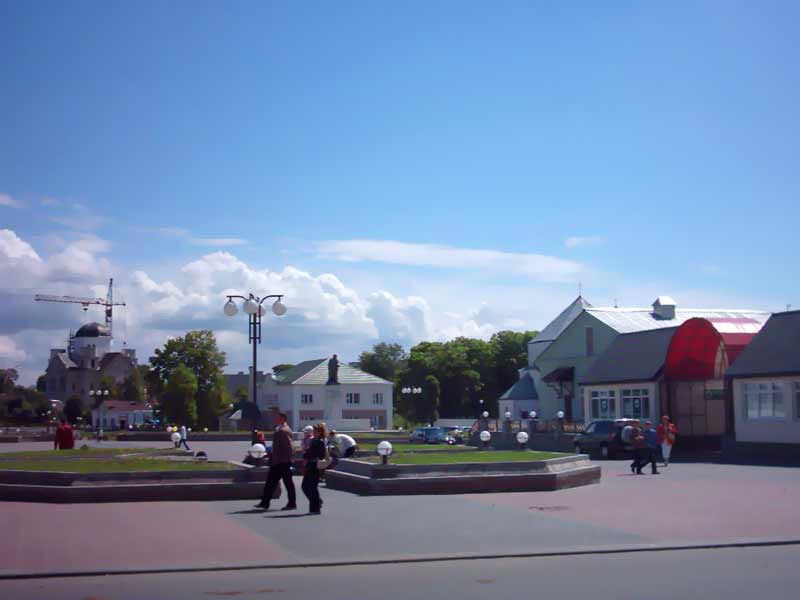 Сморгонь. Вид на город Сморгонь со стороны костела Св.Михаила Архангела. Фото. Картинка