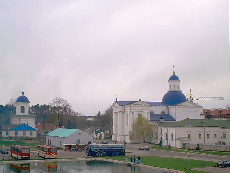 Панорама Свято-Успенского Жировичского монастыря  Фото. Картинка. Фотография
